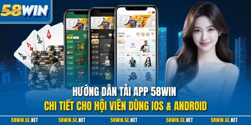 Hướng dẫn tải app 58Win chi tiết cho hội viên dùng iOS & Android